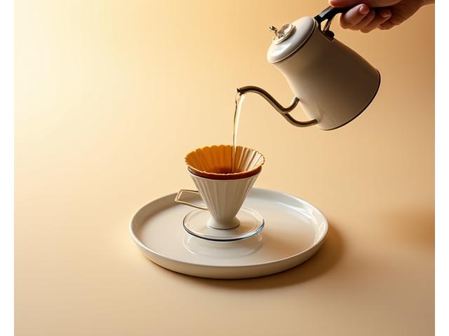 V60 드리퍼로 추출하는 핸드드립 커피.